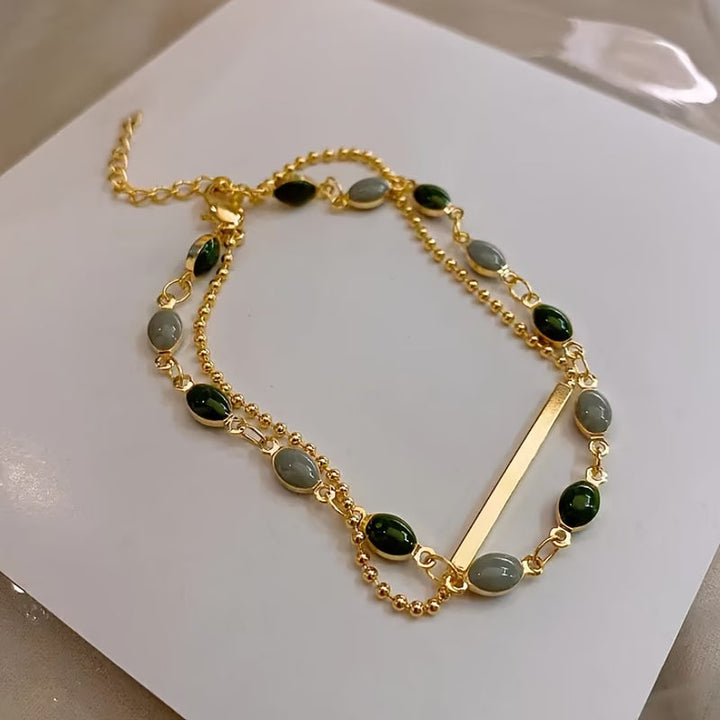 Olivia Moss Duo Bracelet | Gold-Tone