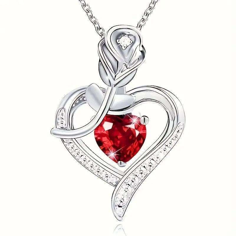 Rosira Emberveil Necklace | Silver-Tone