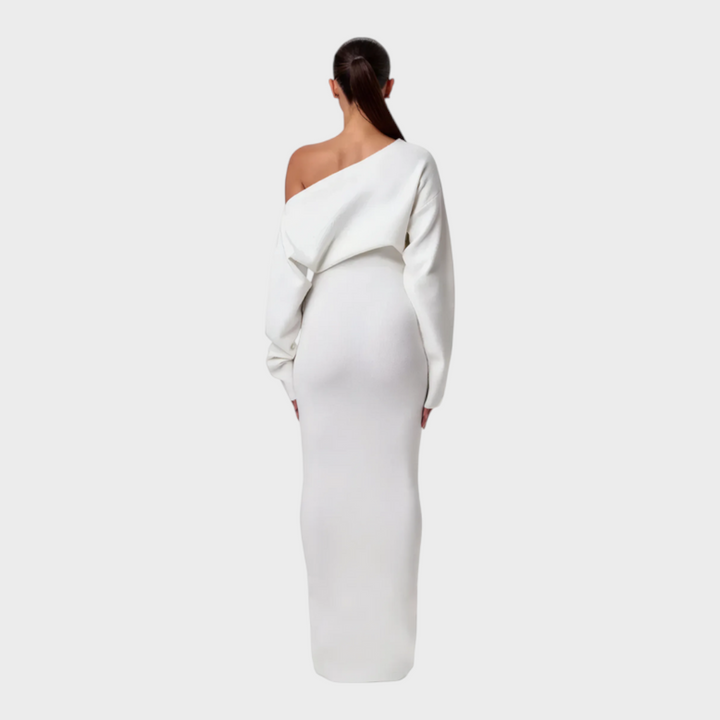 Hillary | Knit Off-Shoulder Maxi