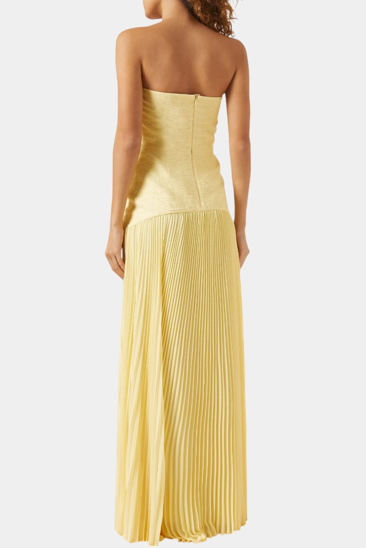 Deia Mesh Maxi Dress with Bell Sleeves