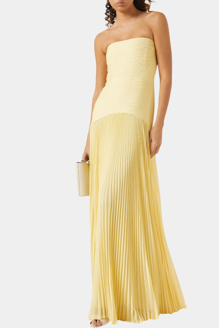 Deia Mesh Maxi Dress with Bell Sleeves