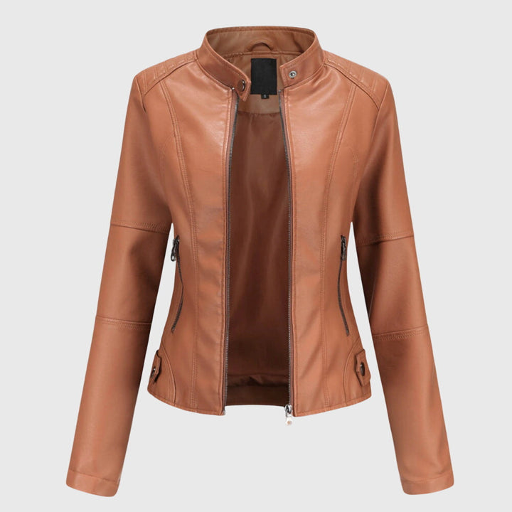 Effortless Faux Leather Jacket for Women with Button Front Collared Oversized Shacket Style