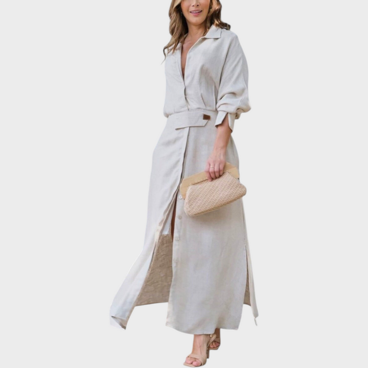 Jeanette | Elegant Maxi Dress with V-Neck