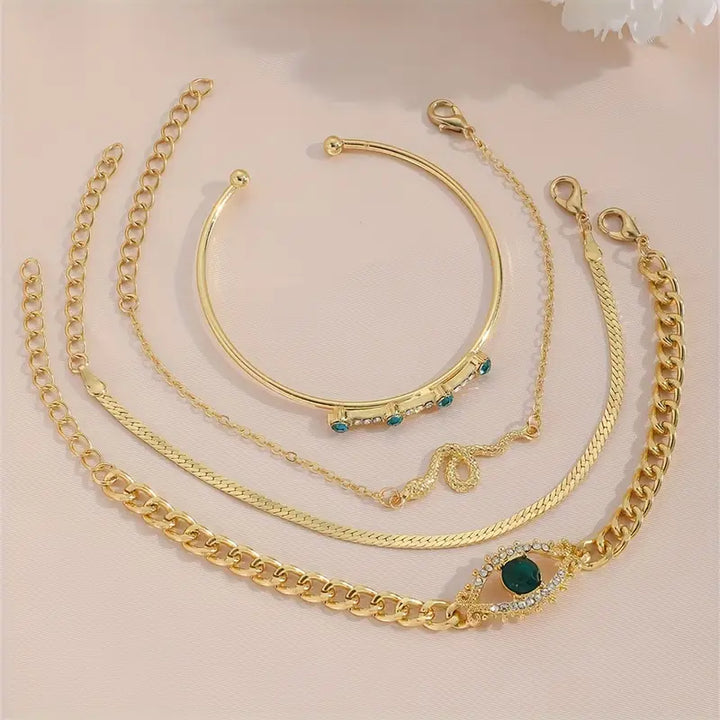 Serpina Veyra Bracelet Set | Gold-Tone