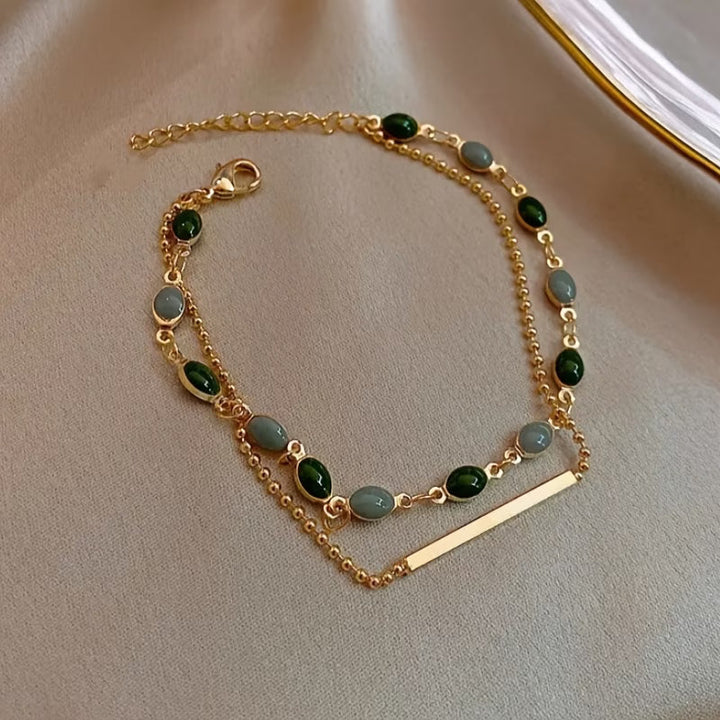 Olivia Moss Duo Bracelet | Gold-Tone