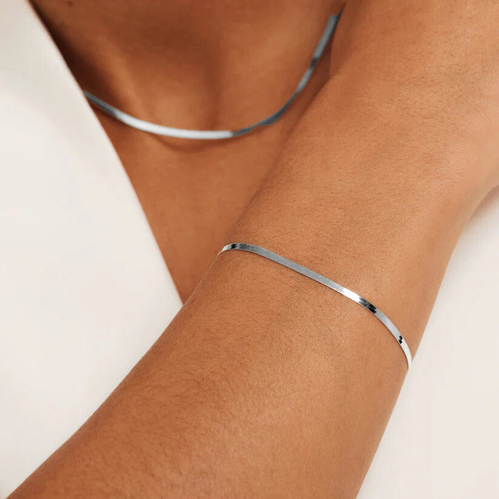 Soleil Serpent Bracelet | Silver-Tone