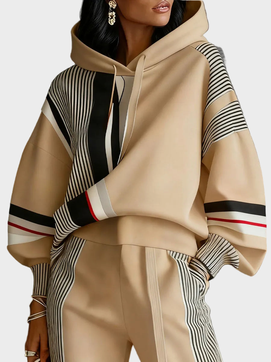 Cirilla | Fashion Abstract Geometric Art Print Hooded Sweatshirt