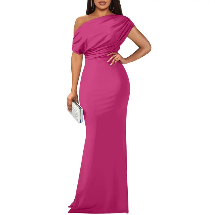 ROSELYN – Elegant Off-Shoulder Bodycon Evening Gown