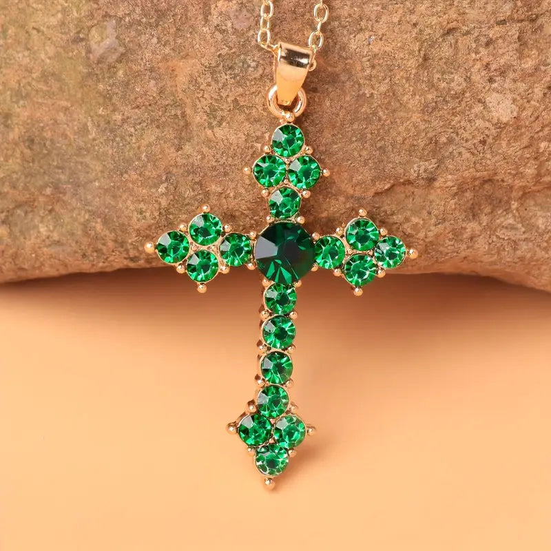 Veridienne Croixheart Necklace | Gold-Tone