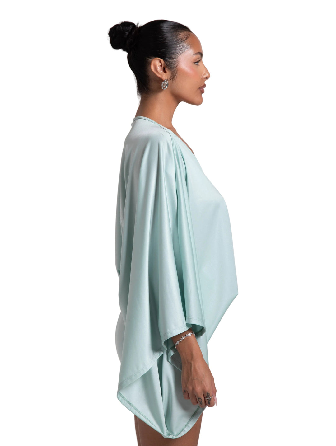 ISLA MINI DRESS - LIGHT MINT GREEN