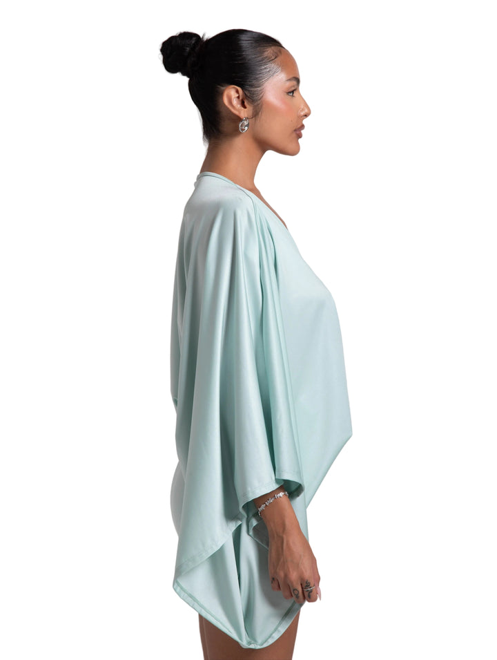 ISLA MINI DRESS - LIGHT MINT GREEN