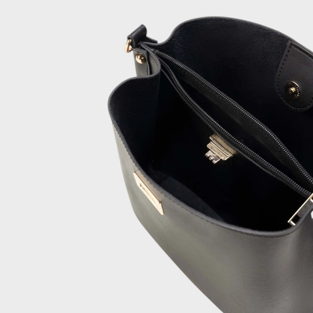 Quennie | Black Bucket Bag IBS-BKB25-002