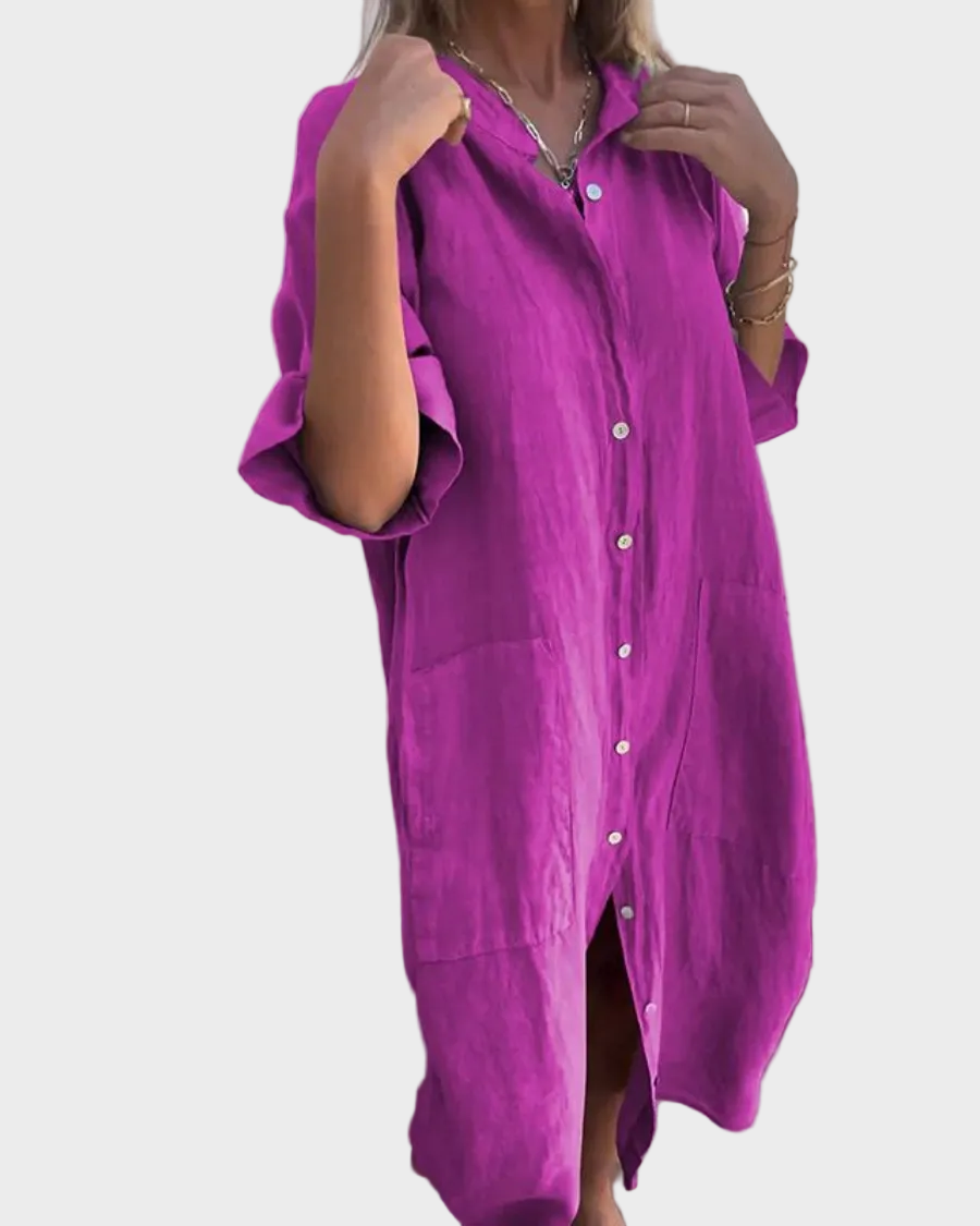 Valerie | Boho Shirt Dress