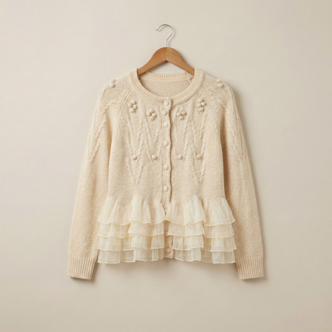 Natalie Ruffle Cardigan
