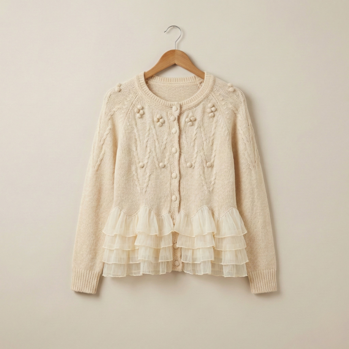 Natalie Ruffle Cardigan