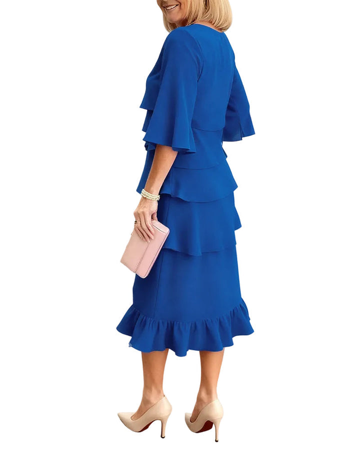 Sclarlett - Chic Lace Ruffle Summer Dress