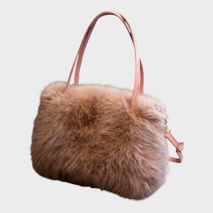 Cecelia | Siberian Aurora Handbag Made of Faux Fur