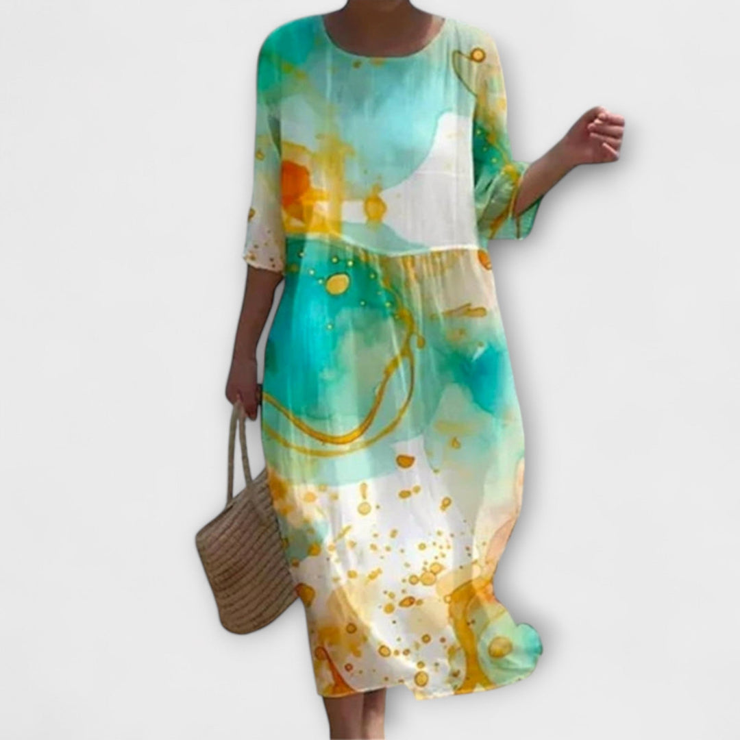 Miranda — Floral Stiletto Maxi Dress