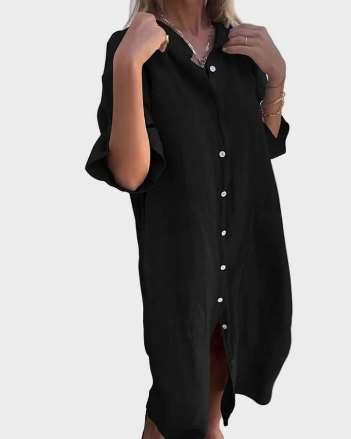 Valerie | Boho Shirt Dress
