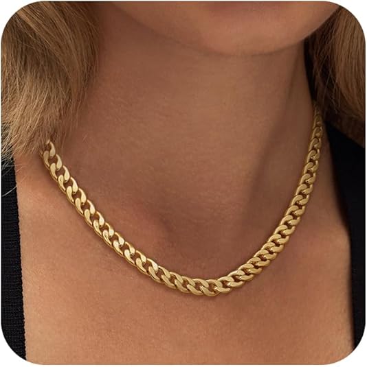 Chunky Cuban Link Necklace | Gold-Tone
