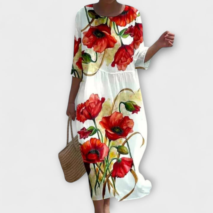 Miranda — Floral Stiletto Maxi Dress