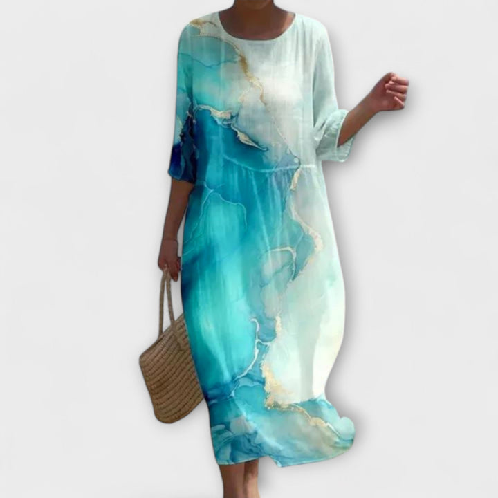 Miranda — Floral Stiletto Maxi Dress