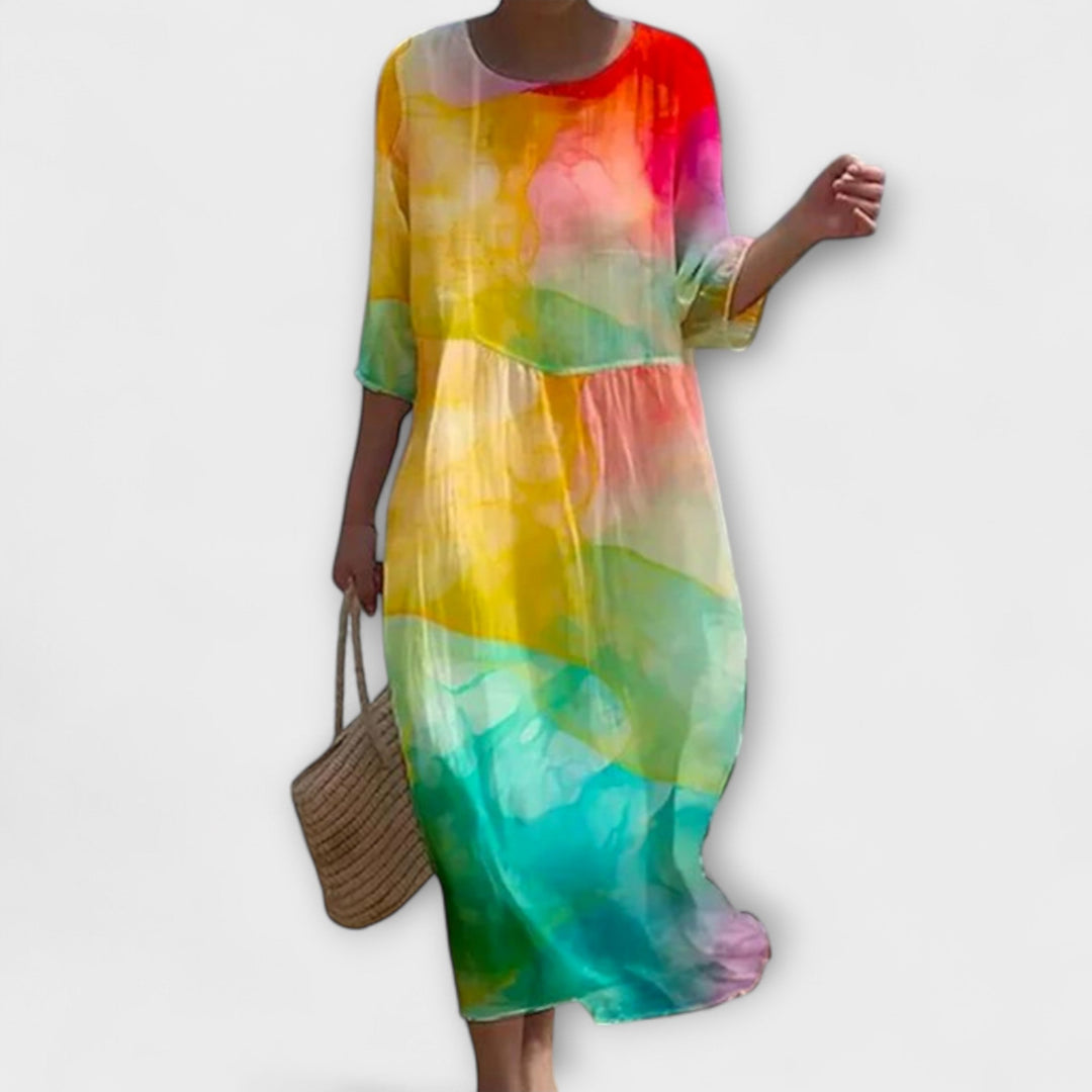 Miranda — Floral Stiletto Maxi Dress