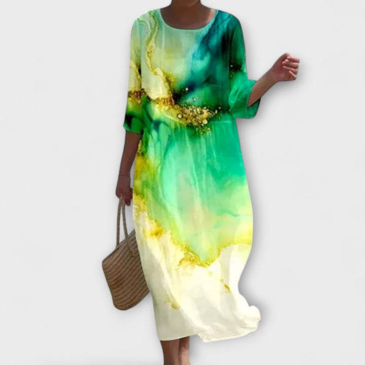 Miranda — Floral Stiletto Maxi Dress