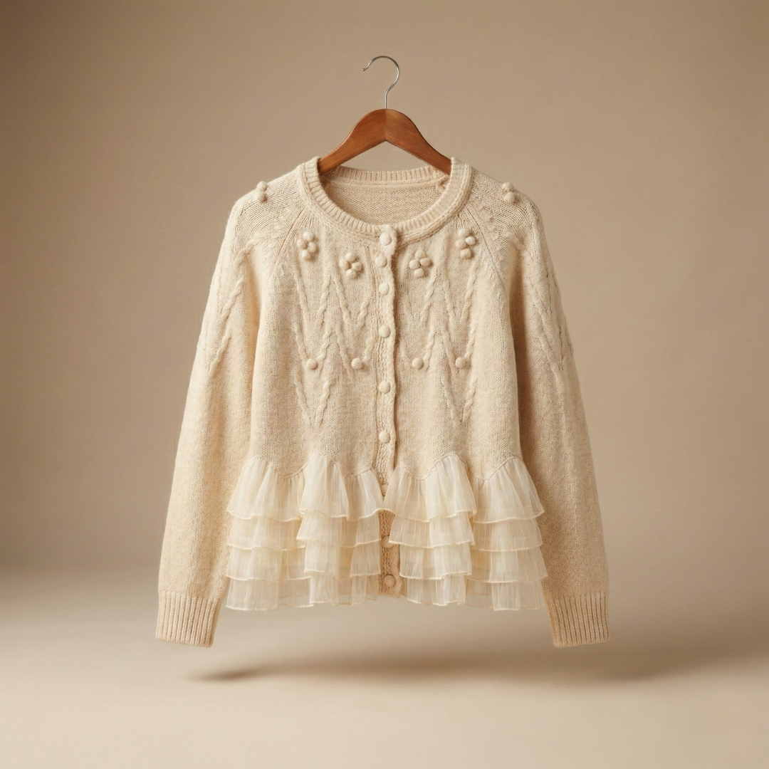 Natalie Ruffle Cardigan