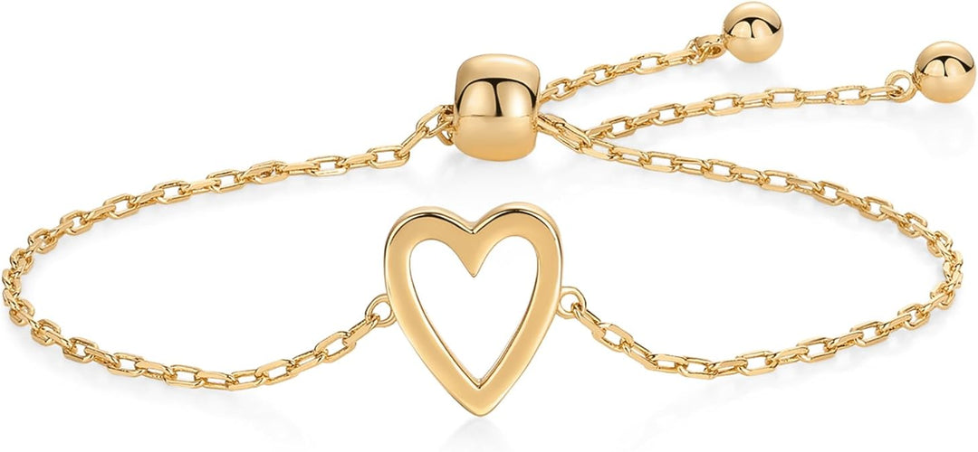 Radiant Heart Bracelets | Gold-Tone