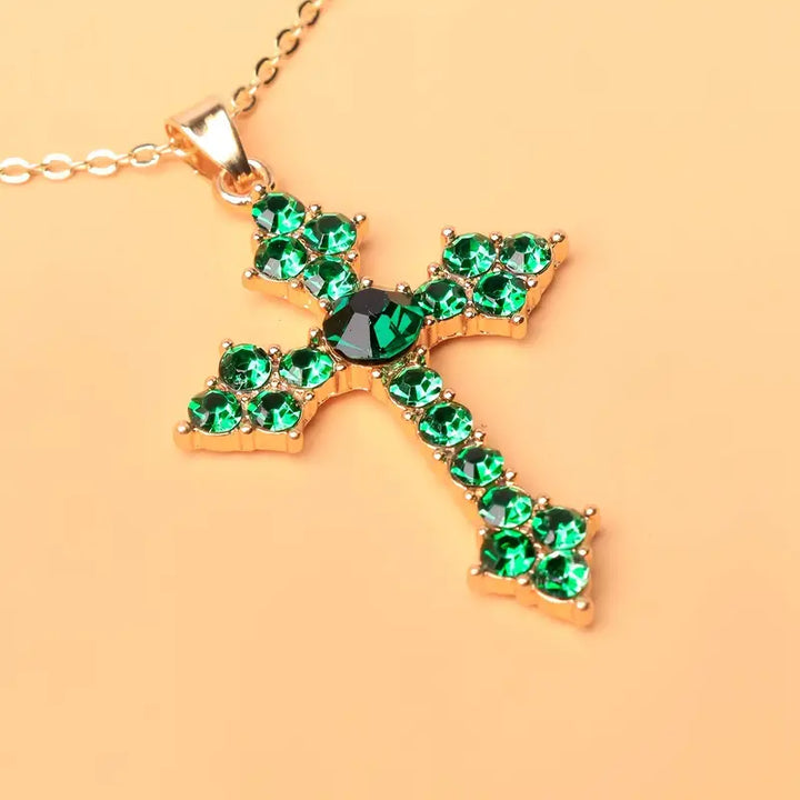 Veridienne Croixheart Necklace | Gold-Tone