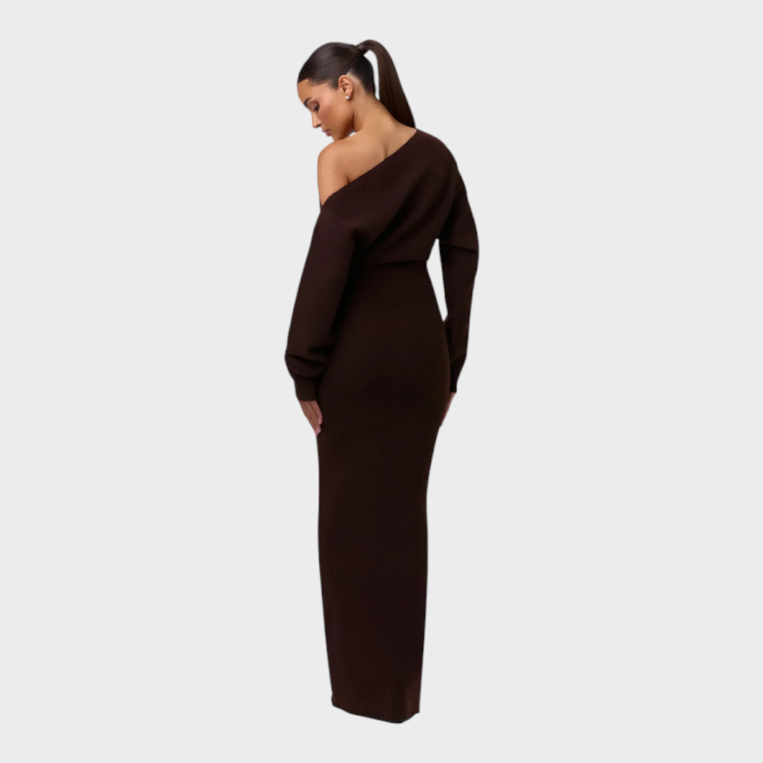 Hillary | Knit Off-Shoulder Maxi