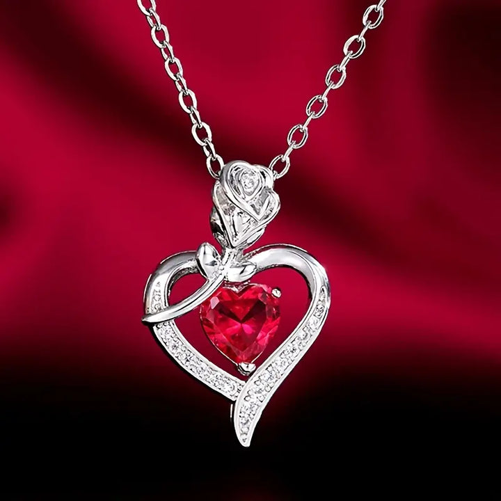 Rosira Emberveil Necklace | Silver-Tone
