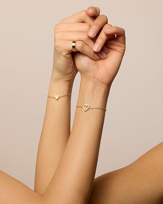 Radiant Heart Bracelets | Gold-Tone