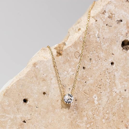 Aurora Crystal Necklace | Gold-Tone