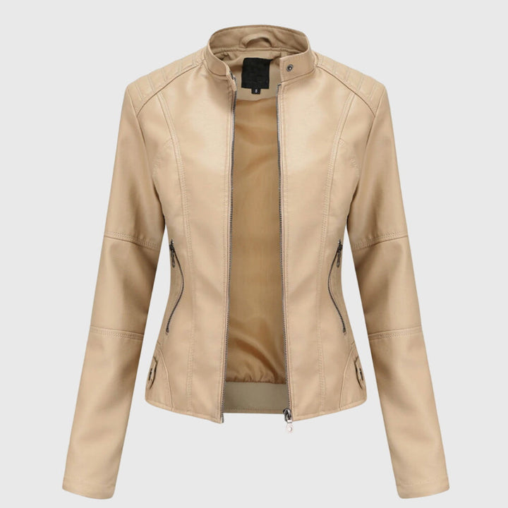Effortless Faux Leather Jacket for Women with Button Front Collared Oversized Shacket Style