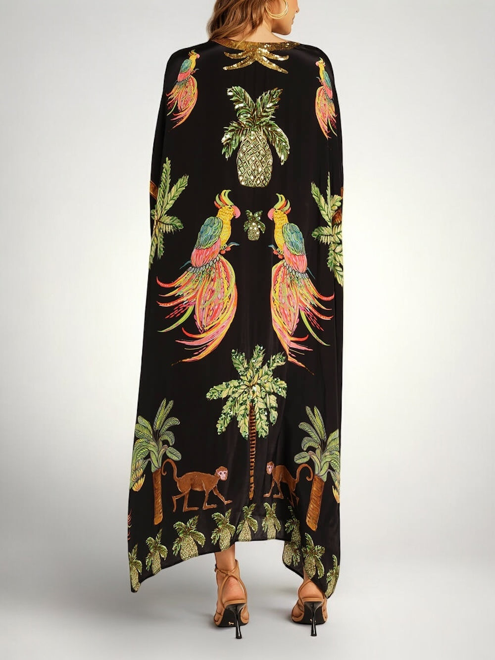 Sahara | Loose Fit Tropical Print Beach Dress