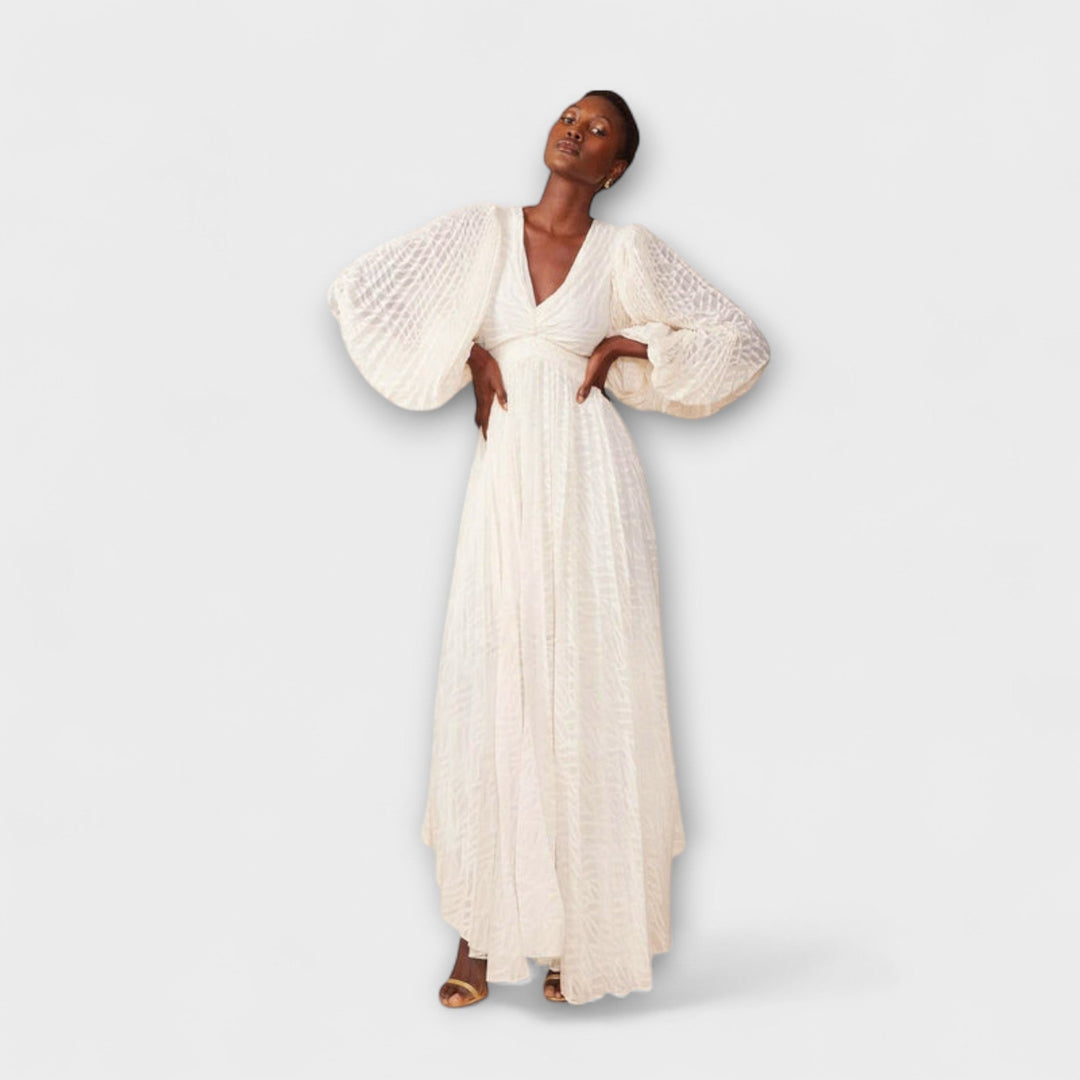 Elsa - Cream Maxi Dress by Allegory