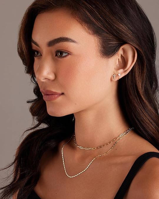 Paved Cross Studs | Gold
