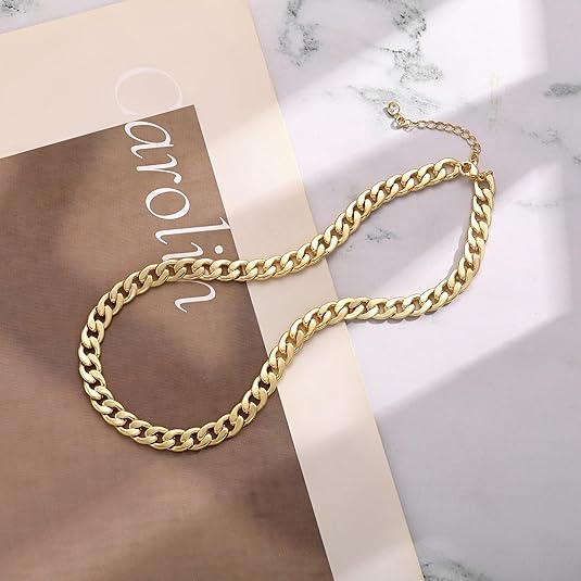 Chunky Cuban Link Necklace | Gold-Tone