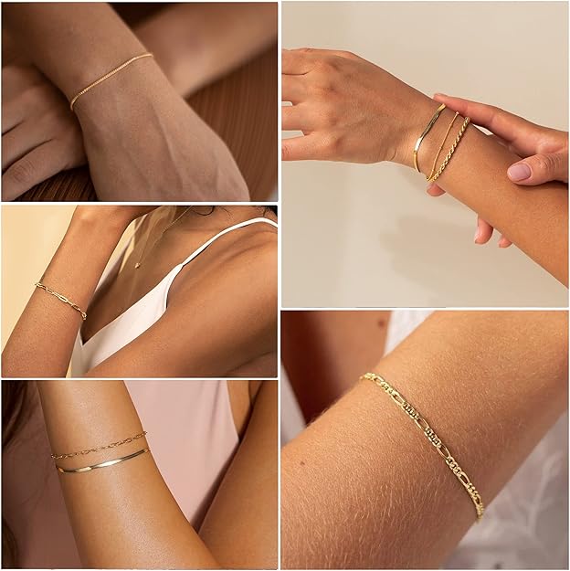 Isabella Vernetta bracelet set | Gold-Tone