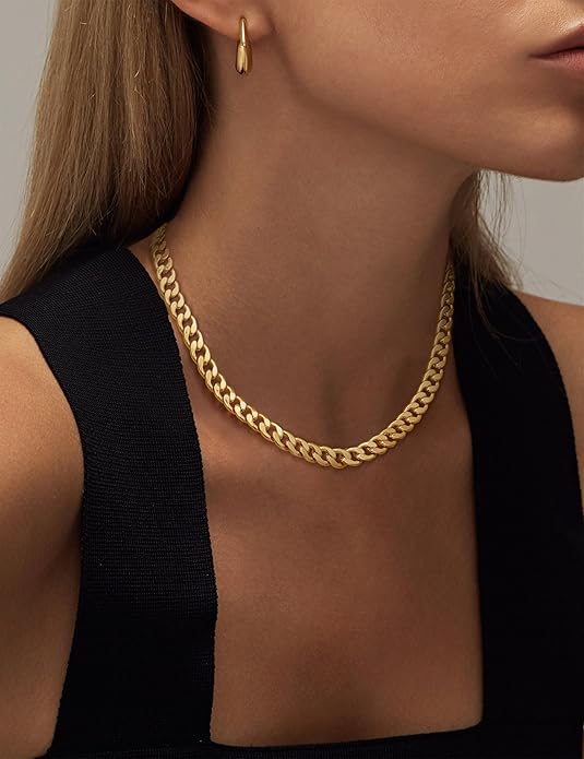Chunky Cuban Link Necklace | Gold-Tone