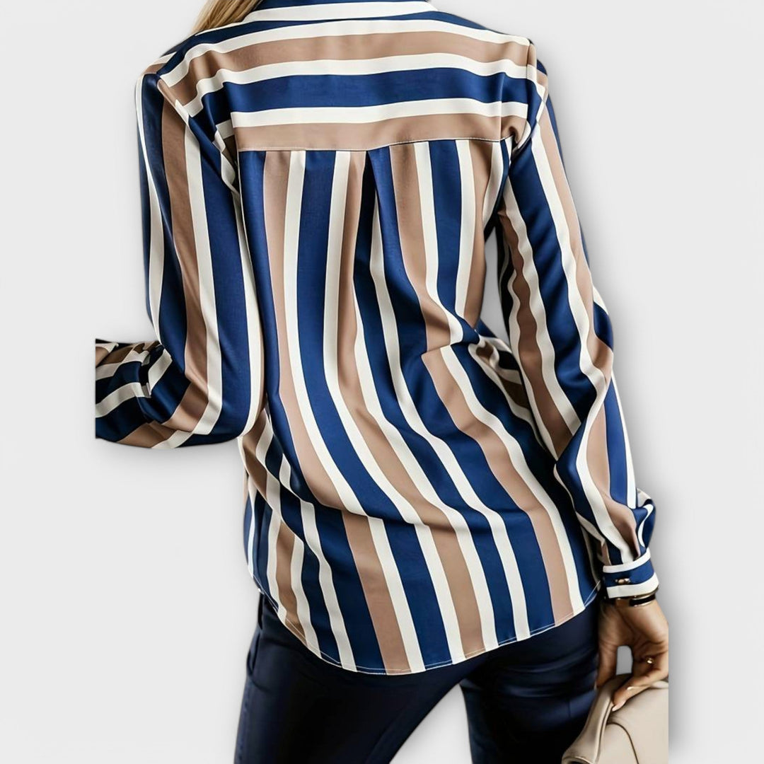 Emily - casual and calm striped blouse