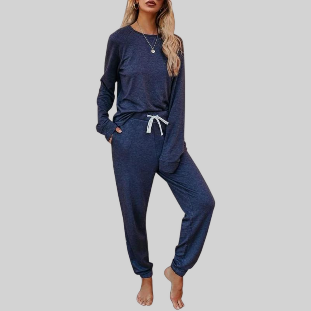 JOCELYN - Casual Long Sleeve and Sweatpants Set