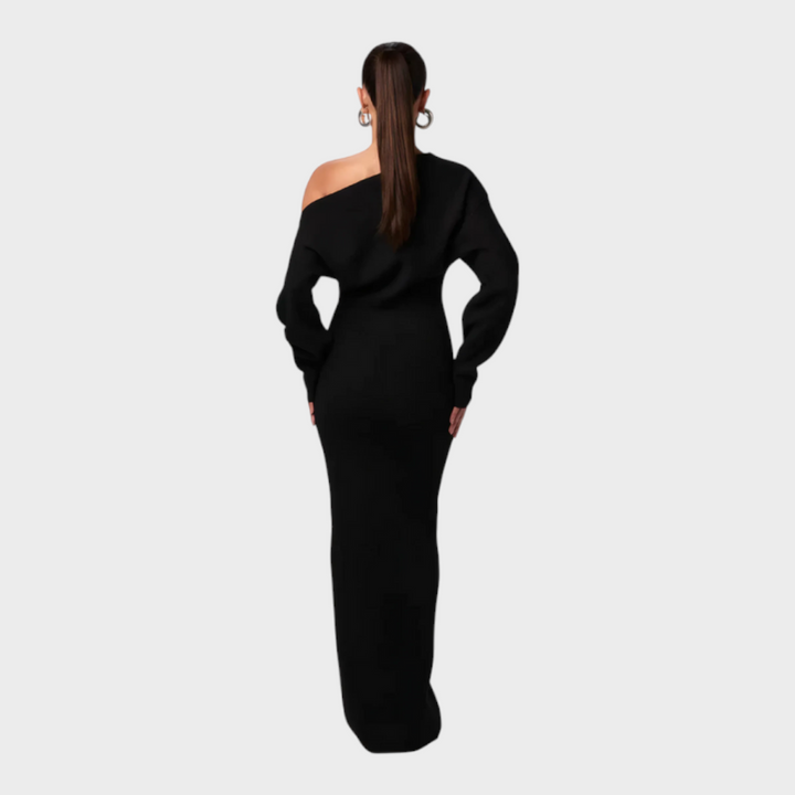 Hillary | Knit Off-Shoulder Maxi