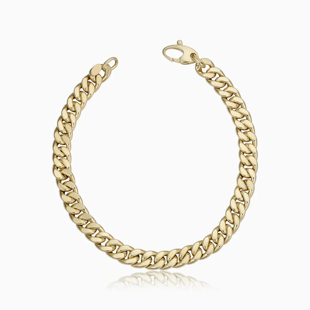 Estate Cuban Bracelet | Silver-Tone