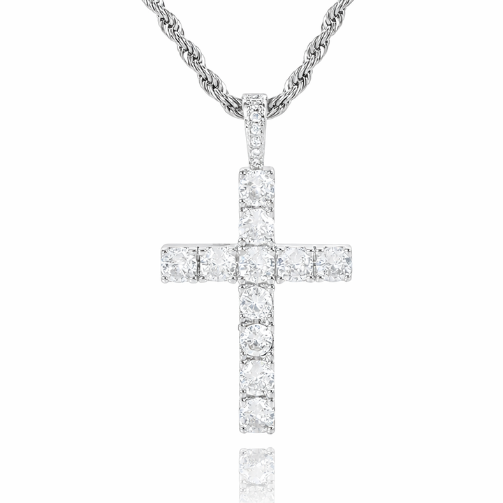 Cross necklace | Silver-Tone