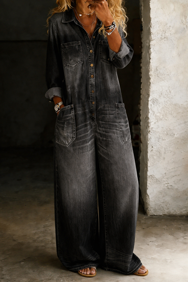 Denim Jumpsuit for Women | Casual One Piece Outfit