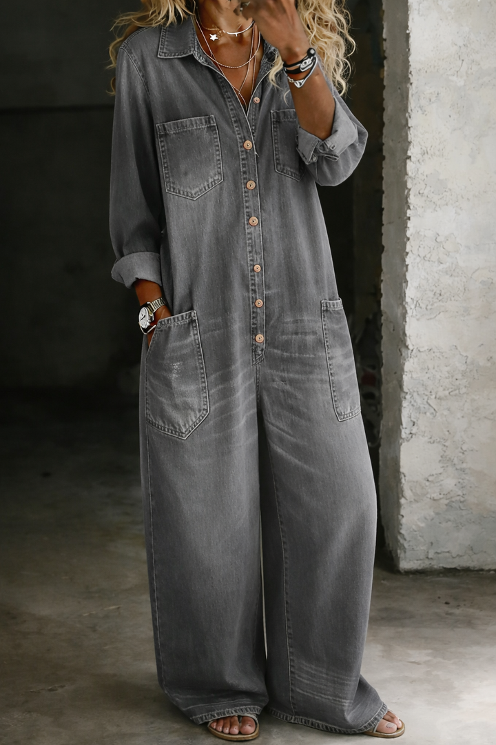 Denim Jumpsuit for Women | Casual One Piece Outfit
