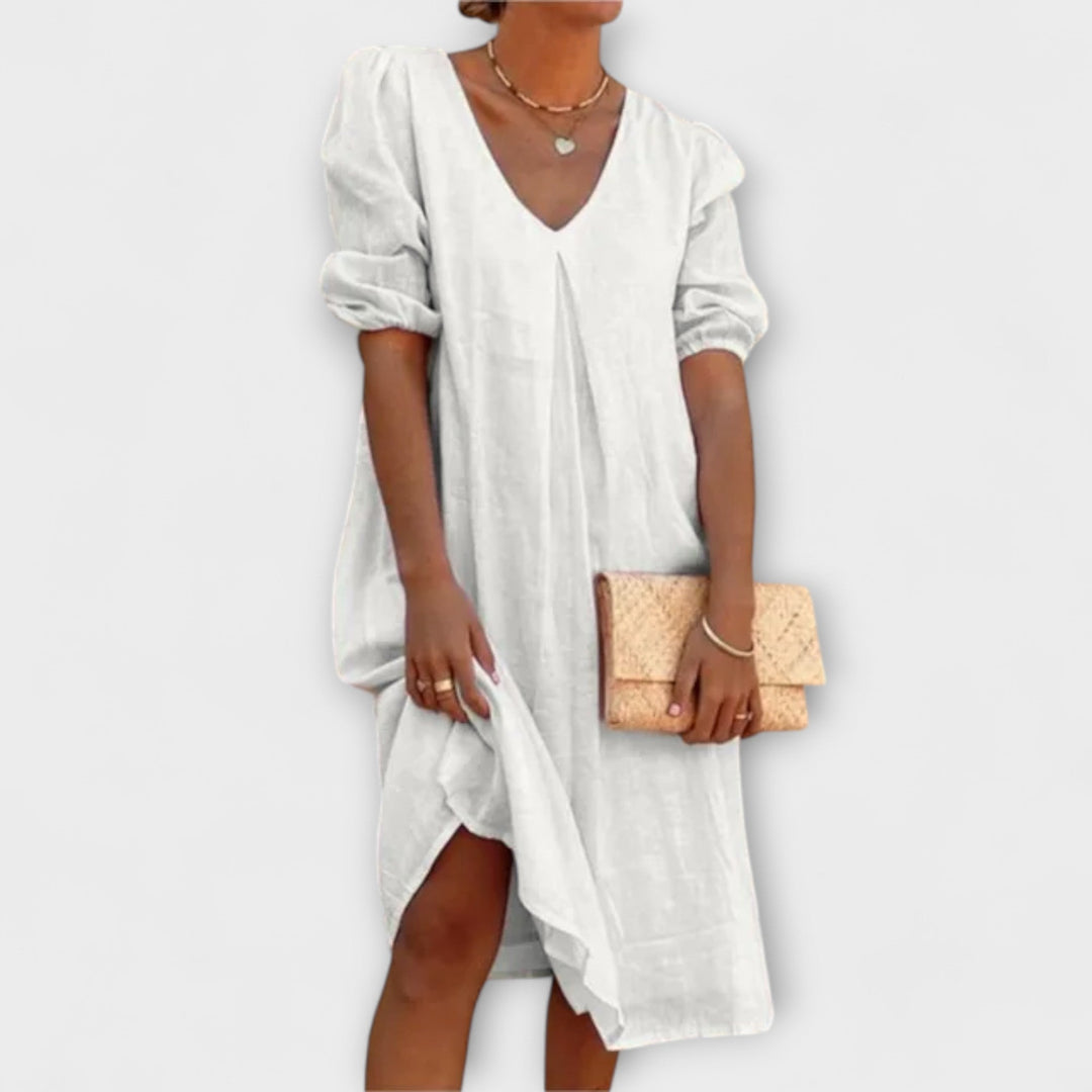 Fanny — Elegant Summer Dress with Braided Details